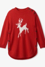Hatley Kids On Prancer Chunky Sweater Tunic Red