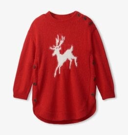 Hatley Kids SALE On Prancer Chunky Sweater Tunic Red