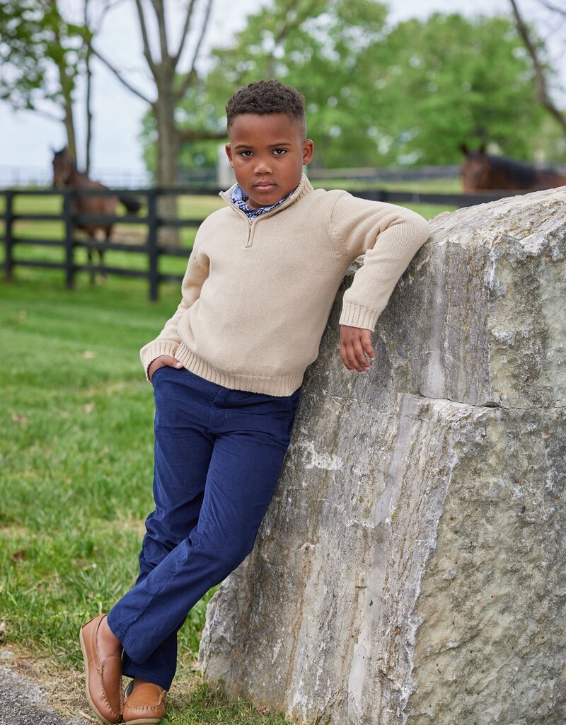 little english Classic Pant Navy Corduroy