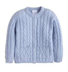 Little English SALE Classic Cashmere Cardigan Light Blue
