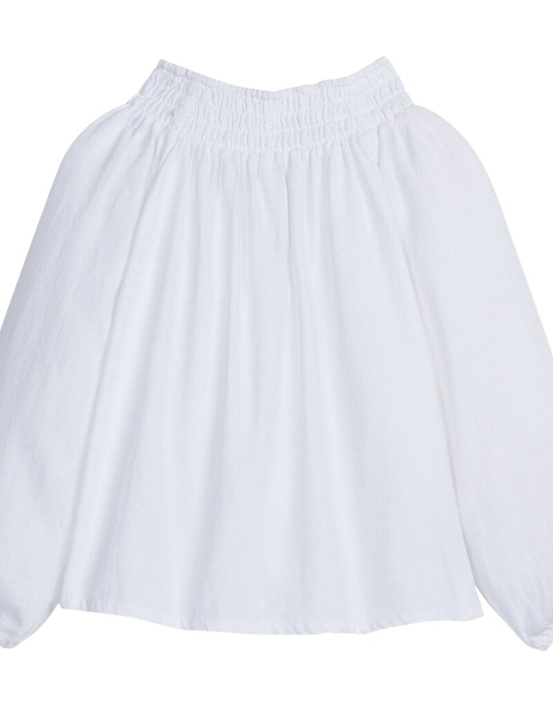 little english Clara Blouse White