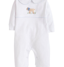 Little English SALE Boy Sheep Crochet Playsuit