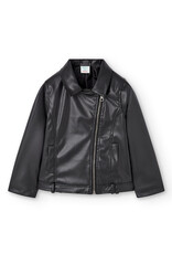 Boboli Black Faux Leather Jacket