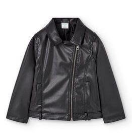 Boboli Black Faux Leather Jacket