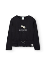 SALE Black Knit Tee Lets Make Memories