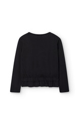 Black Knit Tee Lets Make Memories