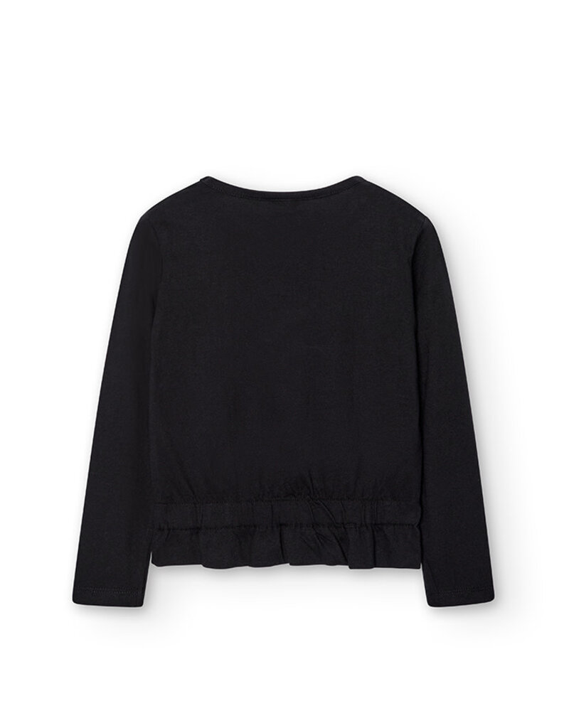 Black Knit Tee Lets Make Memories