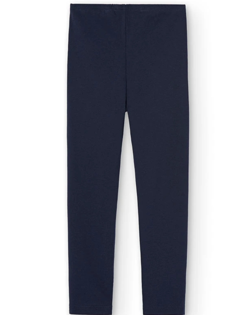 Boboli Boboli Stretch Knit Leggings Navy