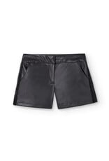 Boboli Faux Leather Black Shorts
