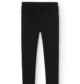 Boboli SALE Girls Black Stretch Fleece Pants