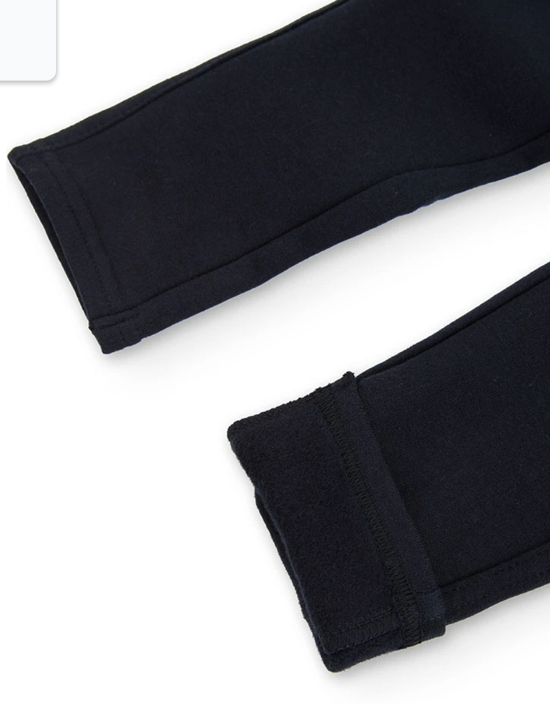 Boboli Girls Black Stretch Fleece Pants