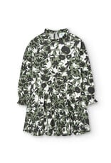 Boboli Green Print Knit Dress