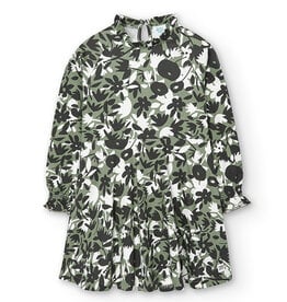 Boboli SALE Green Print Knit Dress