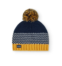 Boboli SALE Knit Hat Mustard Jacquard Herringbone