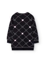 Boboli Knitwear dress hearts for girl