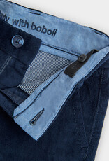 Boboli Microcorduroy Navy Pants