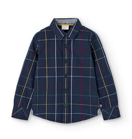 Boboli SALE Navy Multicolored Plaid Shirt