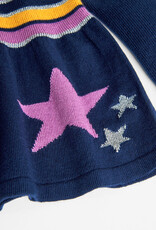 Boboli Navy Knitwear Dress w/Stripes and Stars
