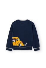 Boboli Navy Sweater w/Fun Dog Design