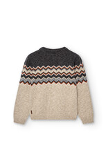 Boboli Tan Intarsia Sweater