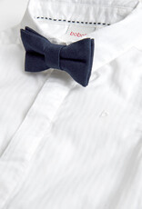 Boboli White Dress Shirt w/Navy Bow Tie