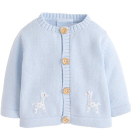 little english Lt Blue Giraffe Crochet Sweater