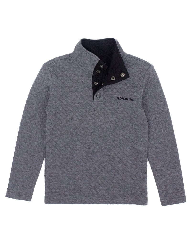 Properly Tied Club Pullover Graphite