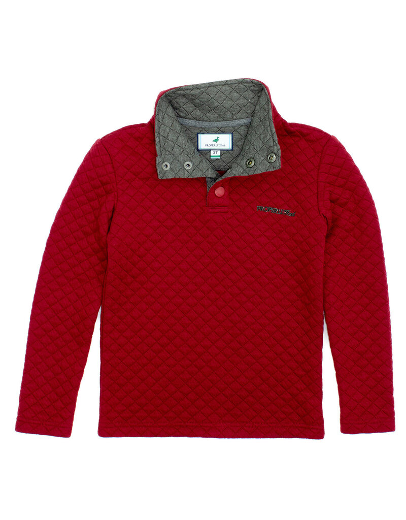 Properly Tied Club Pullover Wine