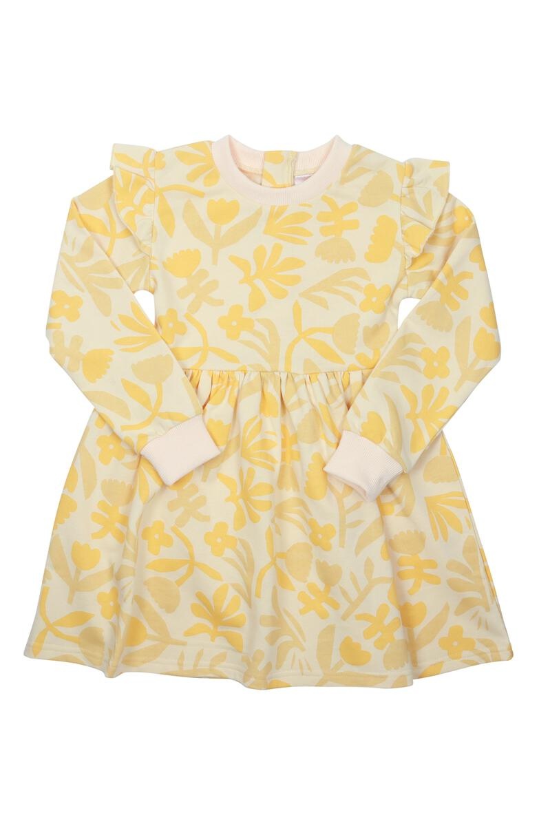 Boden Andrea Frill Sleeve Maxi Dress Yellow | Lyst