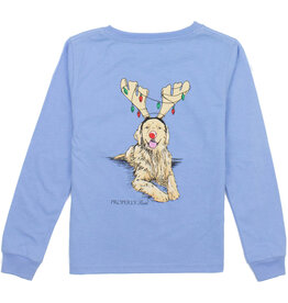 Properly Tied SALE Golden Holiday L/S Light Blue Tee