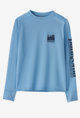 Patagonia Ks L/S Capilene Silkweight T-Shirt Alpine Icon: Lago Blue