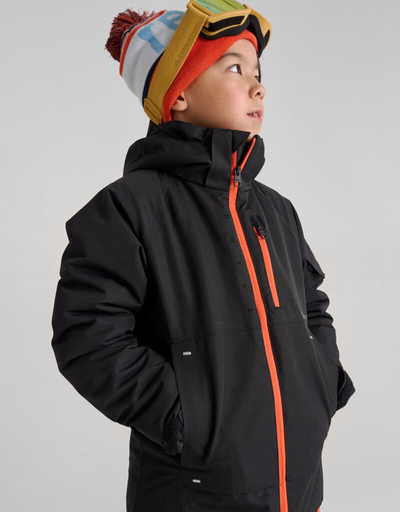 Reima Reimatec Winter Jacket Tieten Black w/Orange Zip