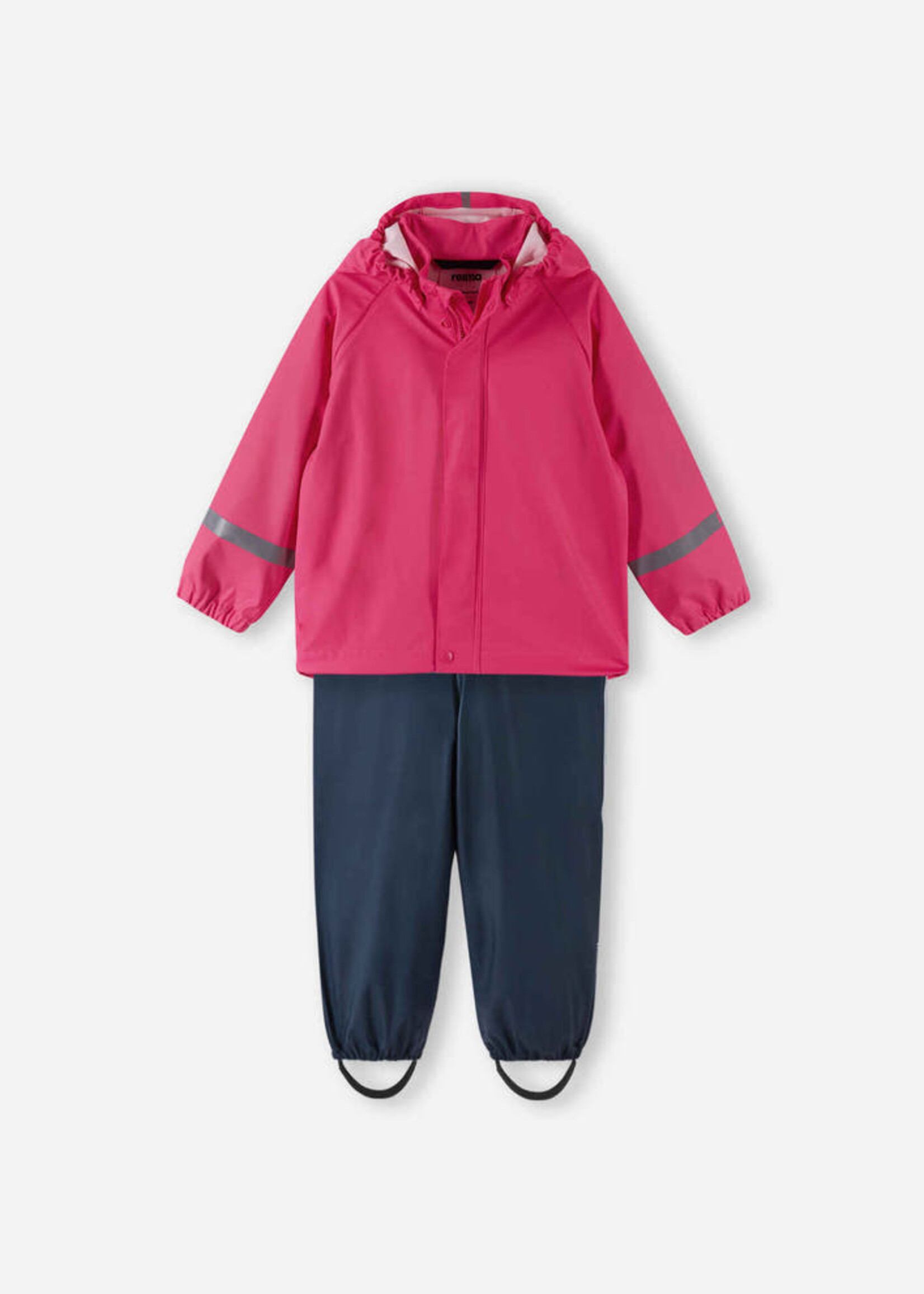 Reima Reima Waterproof 2pc Rain Set Pink Candy