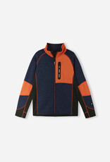 Reima Reima Fleece Sweater Liukuen Navy w/Orange