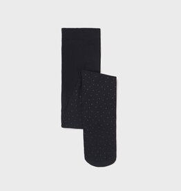 Abel & Lula Tights Black Glitter Dot