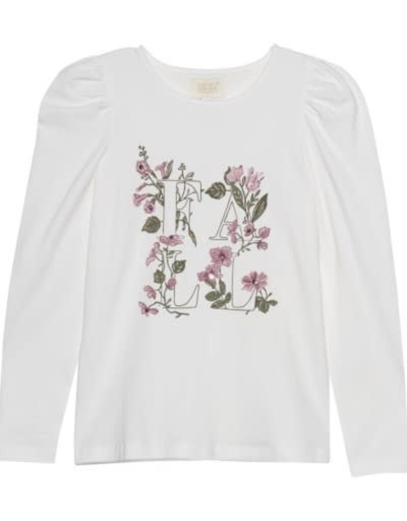 T-SHIRT LS W/FALL FLORAL