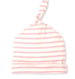 Kissy Kissy Baby Knotted Hat Pink Stripe NB