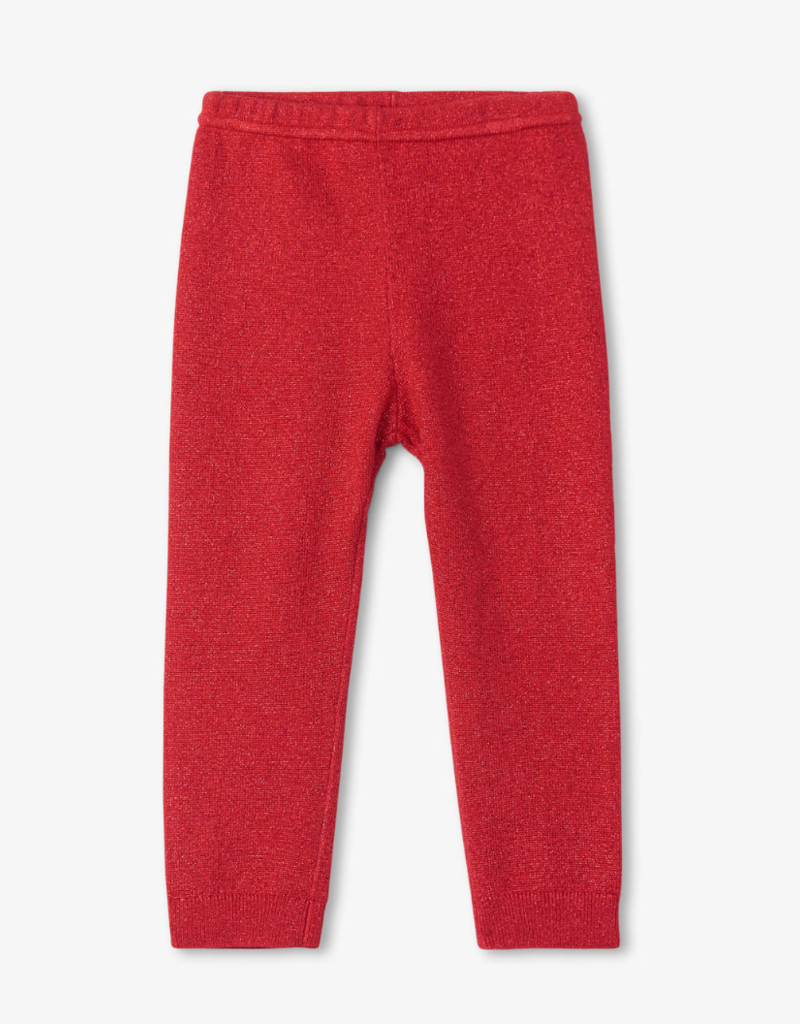 Hatley Kids Holiday Red Cable Knit Baby Leggings