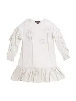SALE Metallic Jersey Dress Oatmeal