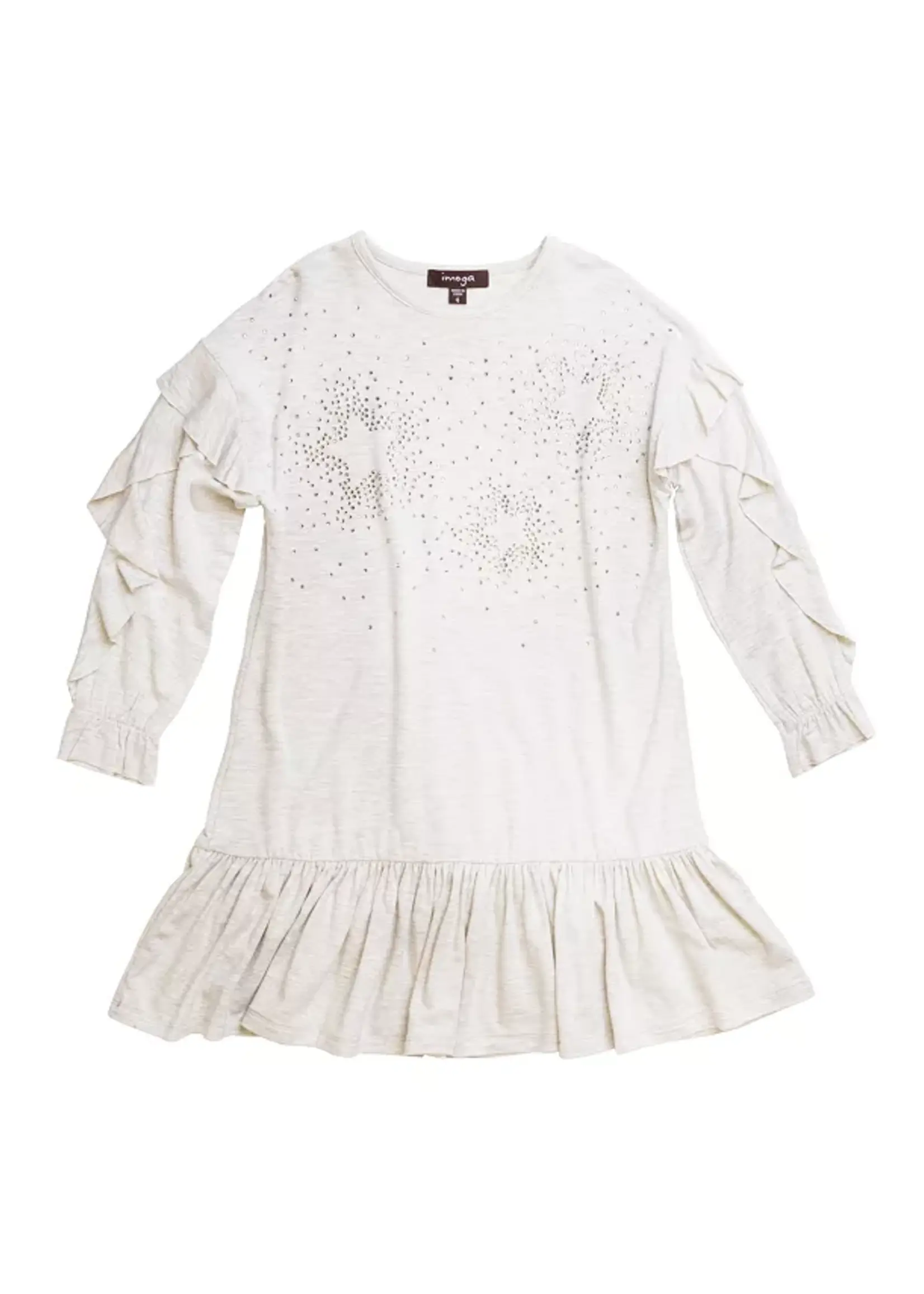 Metallic Jersey Dress Oatmeal