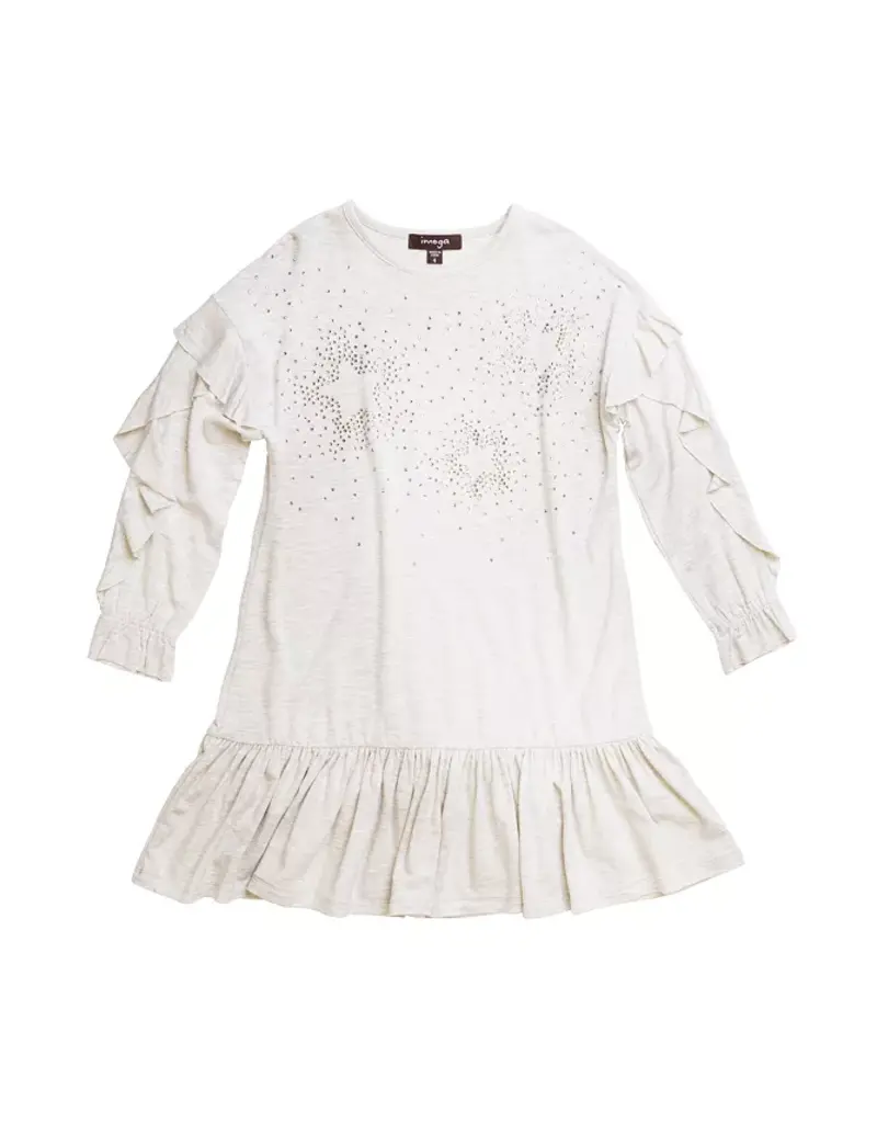 Metallic Jersey Dress Oatmeal