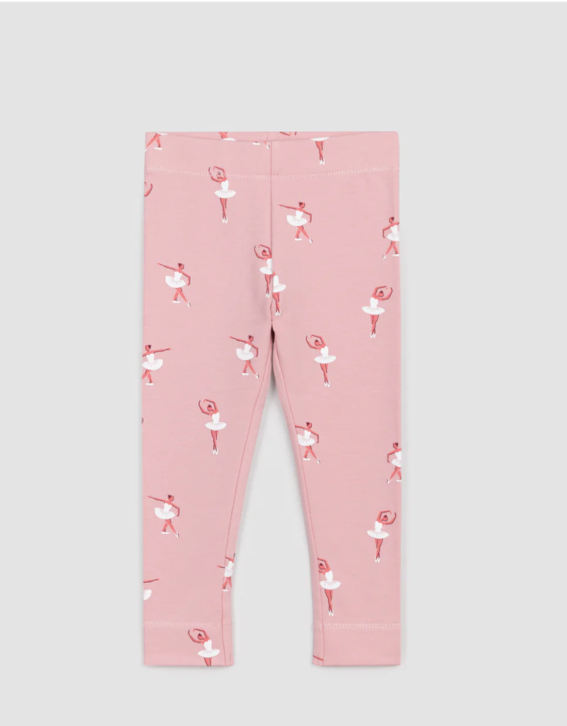 Sweatshirt + Printed Leggings Ensemble for Girls - dusky pink, Girls