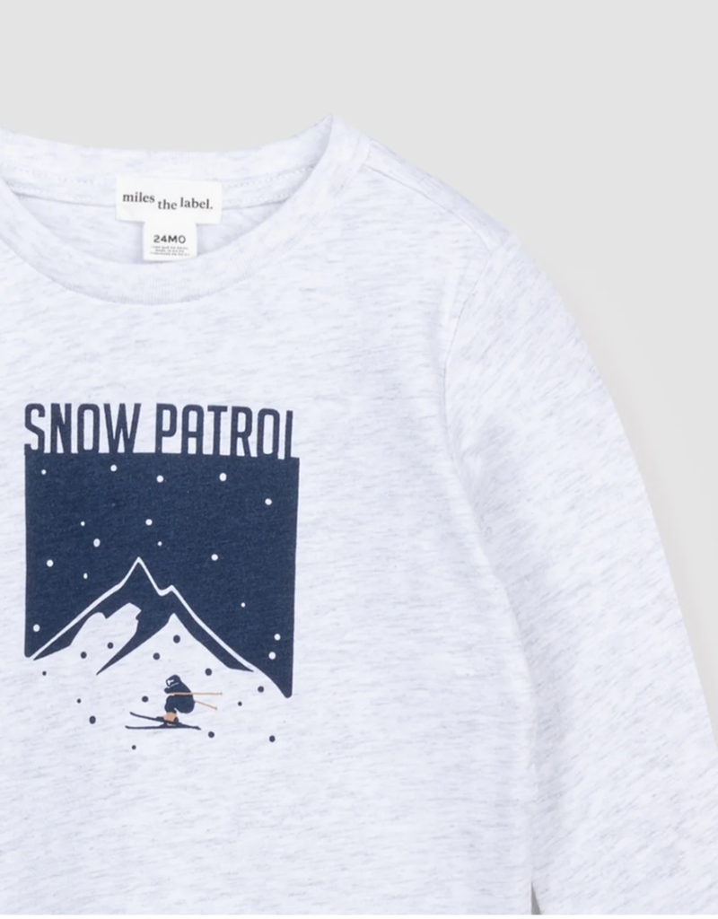miles the label Snow Patrol Lt Heather Mix Shirt