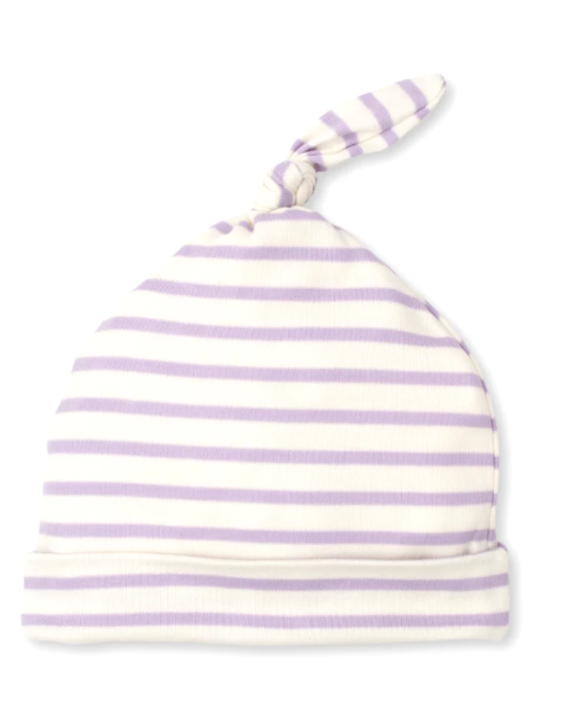 Kissy Kissy Lilac Stripe Hat NB