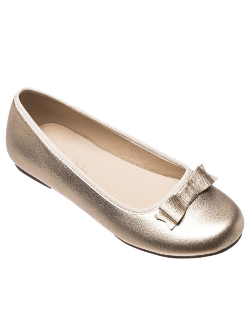 Elephantito Camille Flats Gold Leather