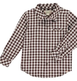 Me & Henry SALE Atwood Woven Shirt Brown Micro Plaid