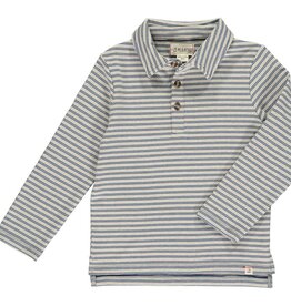 Me & Henry SALE Midway Polo Double Navy Stripe