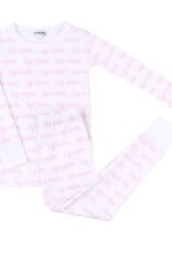 Magnolia Baby Big Sister Printed Long Pajamas Pink