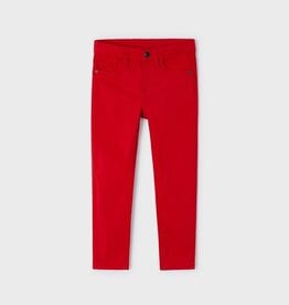 Mayoral 5 pocket red slim fit basic pant