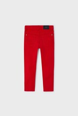 Mayoral Red 5 pocket slim fit basic pant